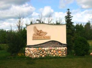 Habitat acres - signage